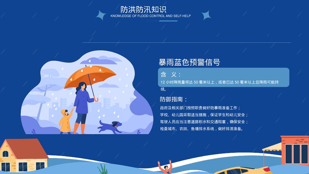 防洪防汛自救知识宣传PPT课件下载6