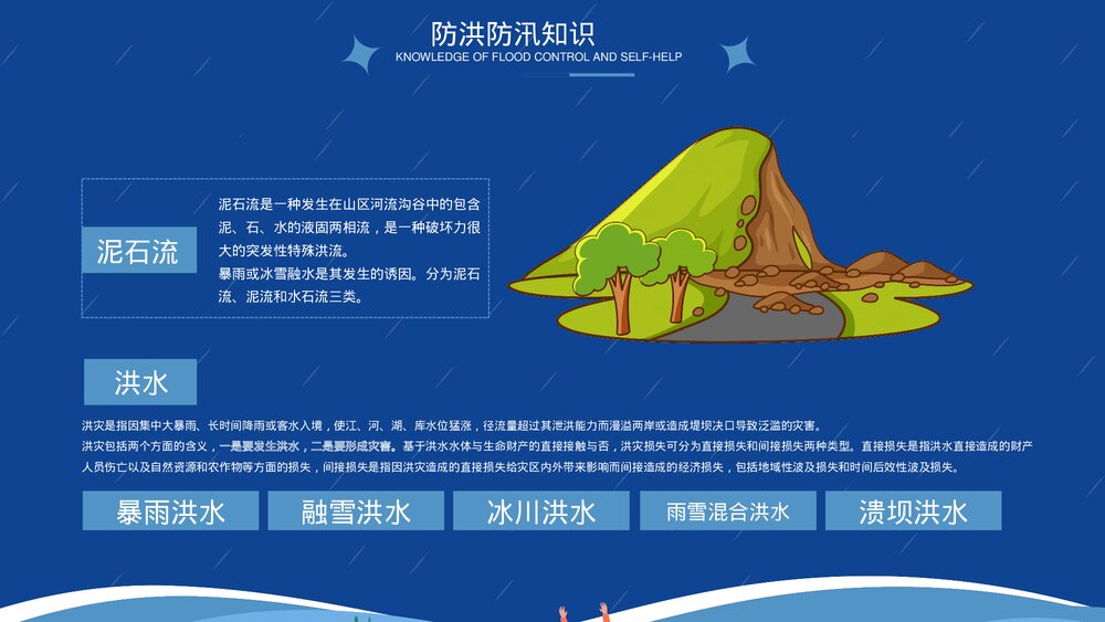 防洪防汛自救知识宣传PPT课件下载9