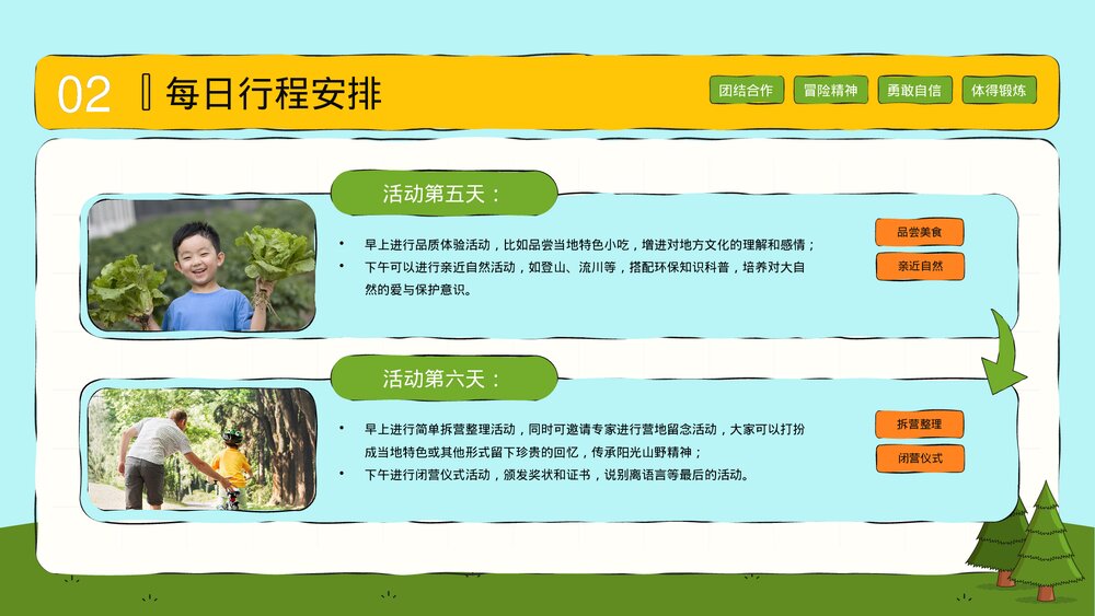 学生山野探险夏令营活动策划PPT课件下载(共19页·可编辑修改)9