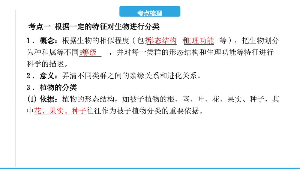 (人教版)2023年中考生物复习PPT课件第六单元 生物的多样性及其保护4