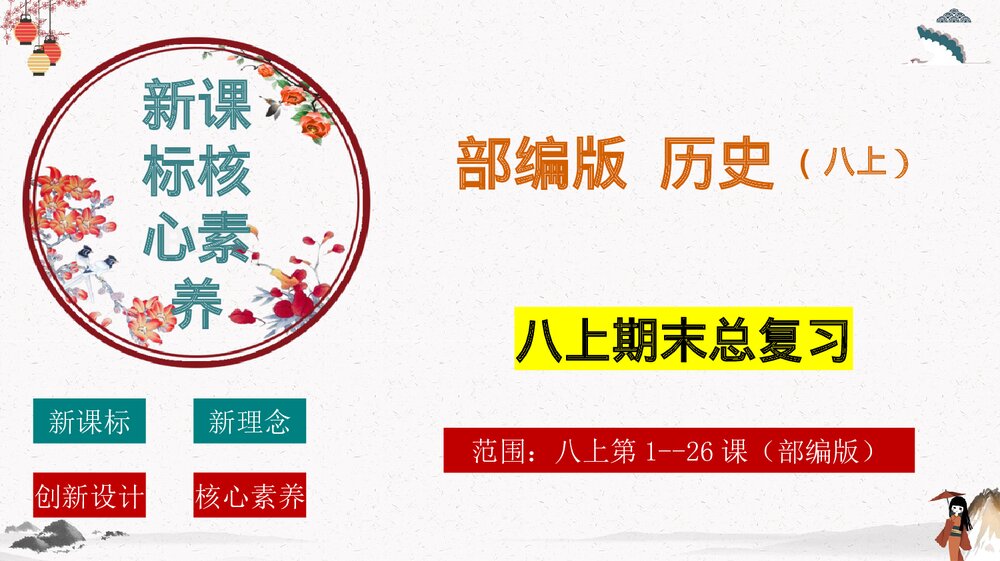 部编版历史八年级上册期末总复习PPT精品课件1