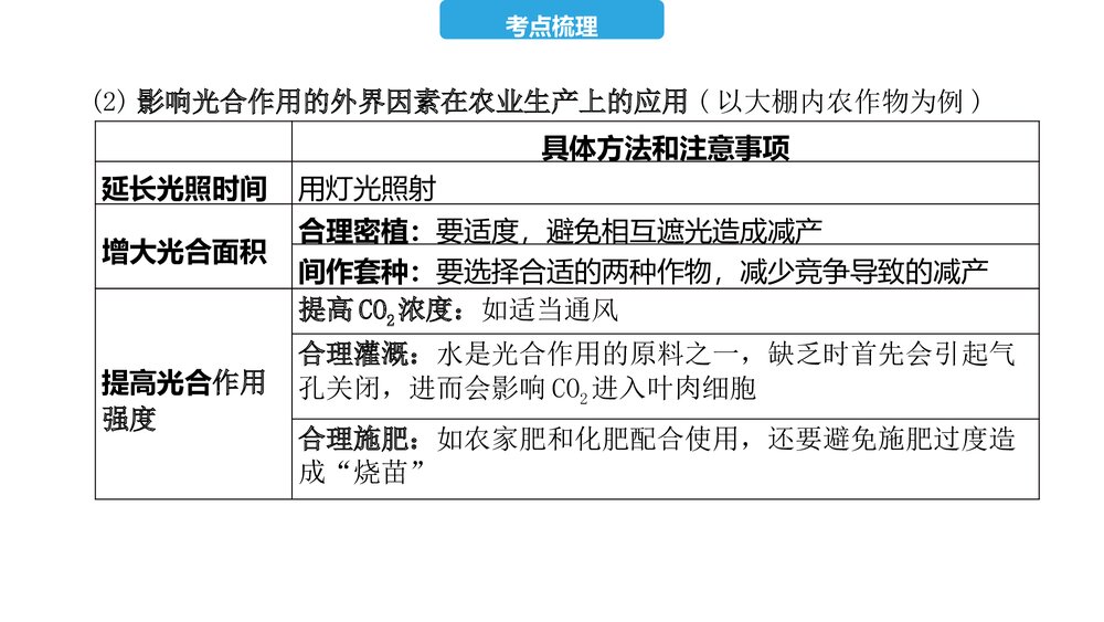2023年中考生物复习第三单元 第四、五、六章 植物的光合作用、呼吸作用及对生物圈的作用PPT课件4