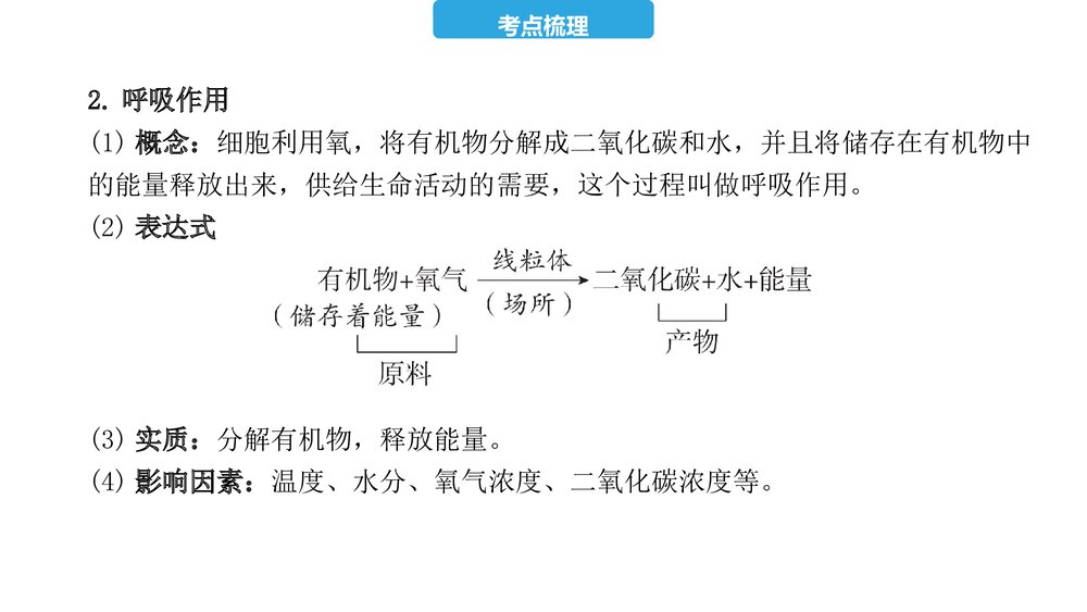 2023年中考生物复习第三单元 第四、五、六章 植物的光合作用、呼吸作用及对生物圈的作用PPT课件5