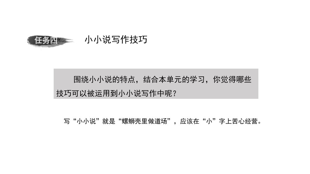 2022-2023学年统编版高中语文必修上册课件PPT:发现故事,创作小小说10