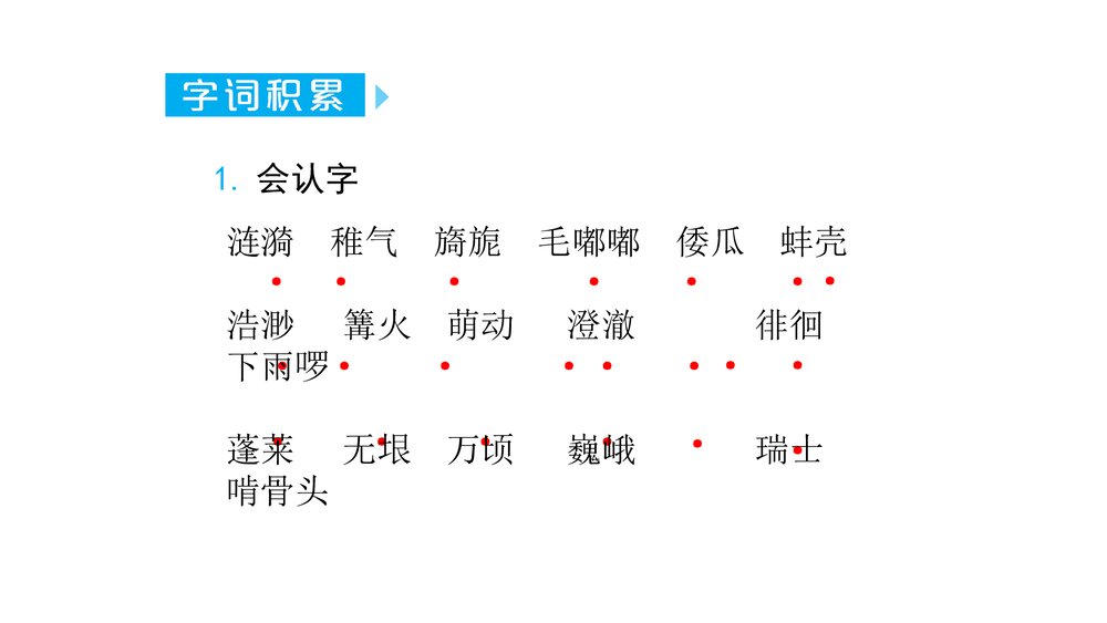 统编版五年级语文下册 第一单元知识小结PPT课件(共23张)3