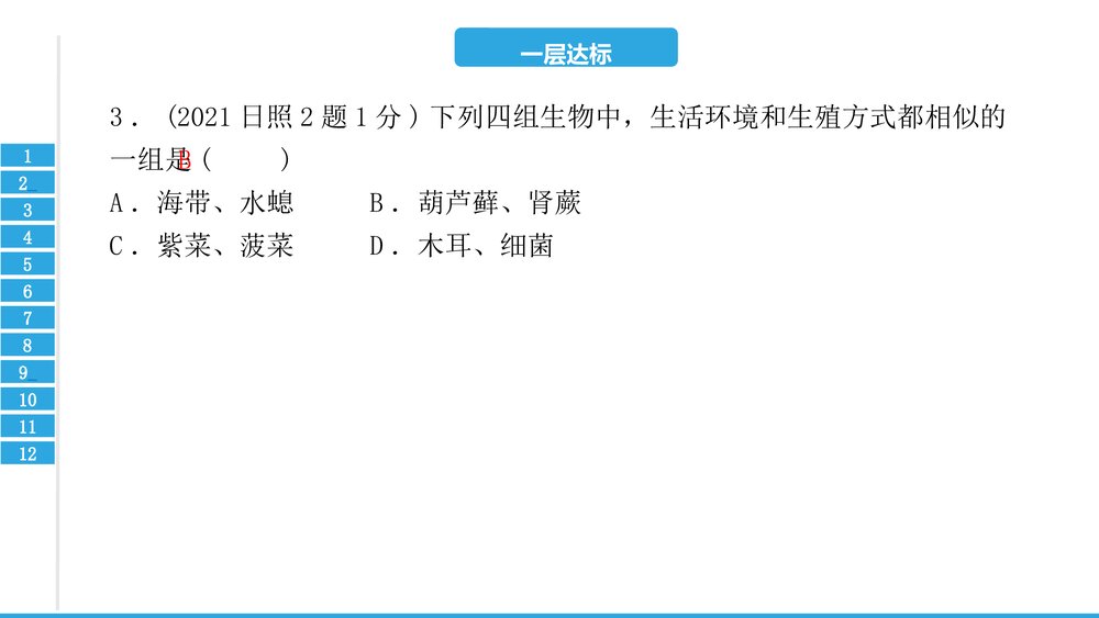 中考复习PPT课件:第六单元 生物的多样性及其保护(共17张)4