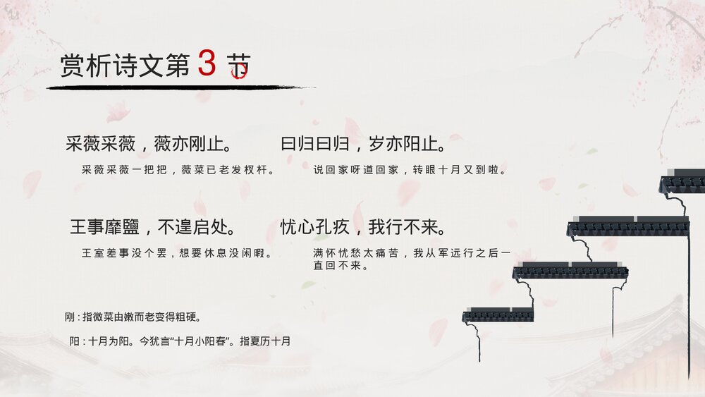 人教版高中语文必修《诗经采薇名著导读》教育教学PPT课件7