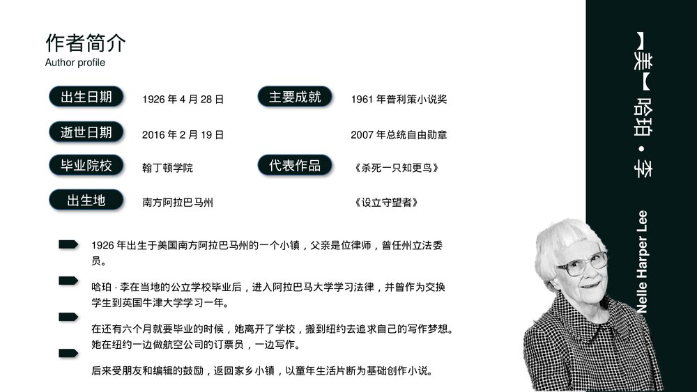 《杀死一只知更鸟》名著导读好书推荐分享PPT课件下载4