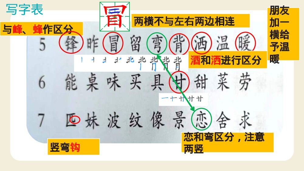 统编版二年级语文下册·第二单元复习(PPT课件)7