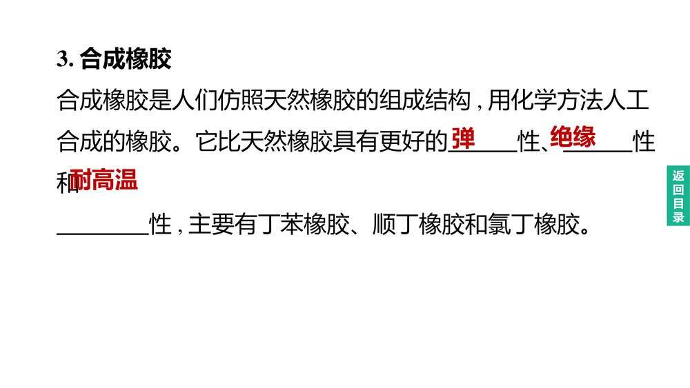 (人教版)中考化学总复习PPT课件:主题14 化学与健康 有机合成材料10