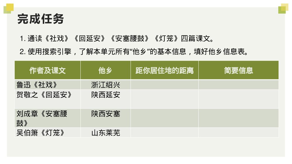 统编版初中语文八年级下册第一单元《找家乡的名片》教学课件PPT下载7