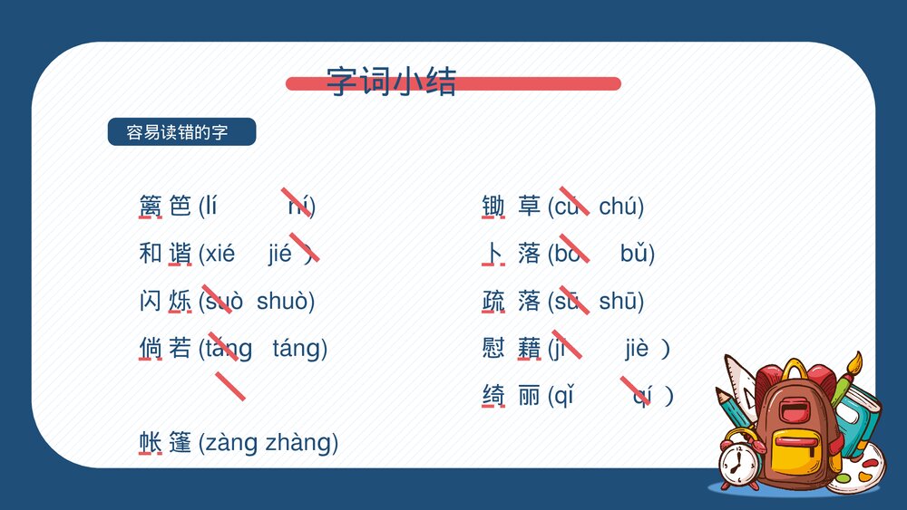 部编版四年级语文下册·第一单元知识梳理复习课件PPT下载3