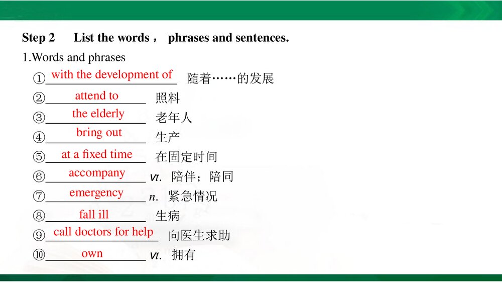 人教版(新教材)高中英语-选择性必修第二册-20-21版:Writing——关于急救的小故事(创新设计)9