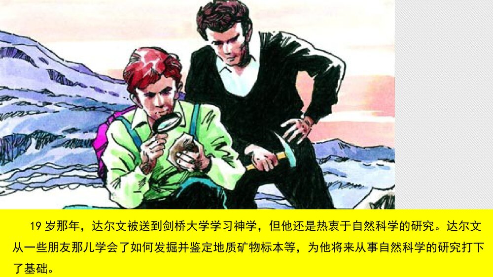 人教版八年级生物下册 画故事:达尔文和他的进化思想 教学课件PPT下载4