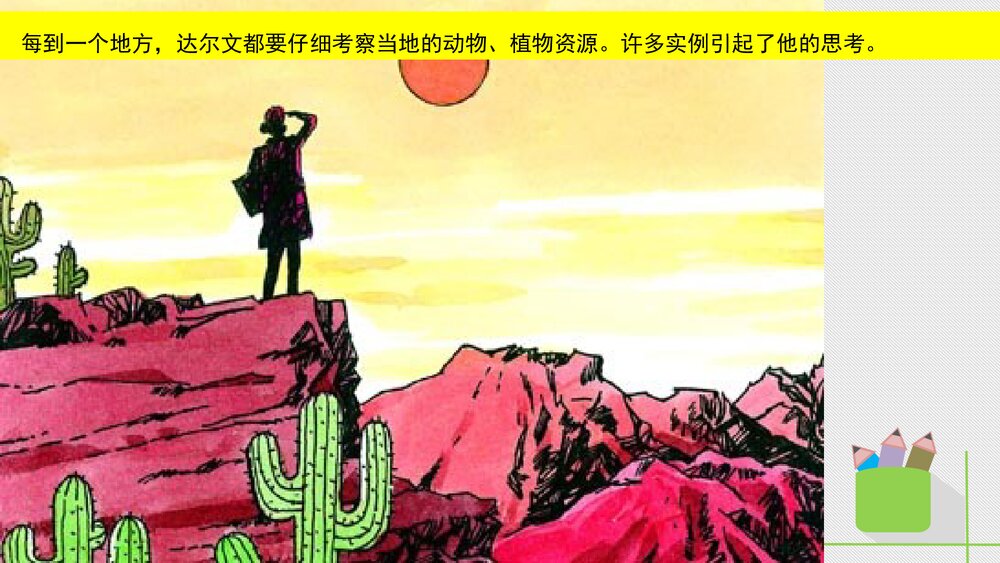 人教版八年级生物下册 画故事:达尔文和他的进化思想 教学课件PPT下载6