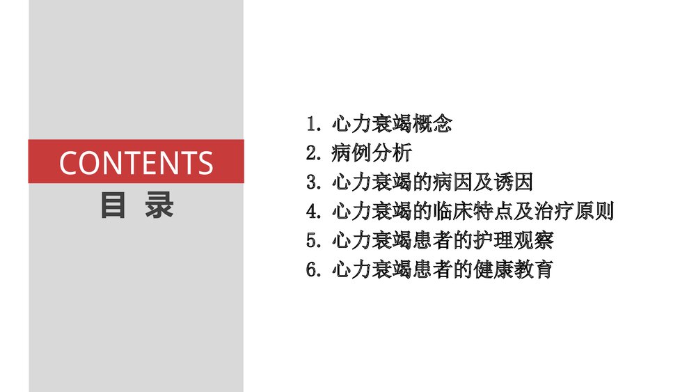 心力衰竭护理查房PPT课件下载2