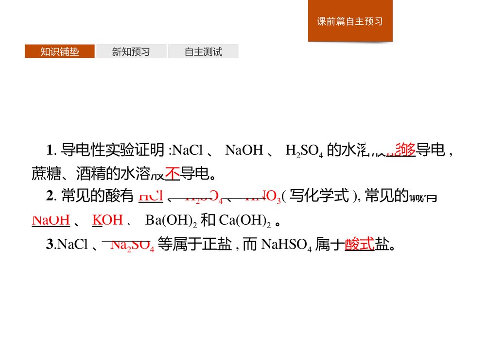 高中化学人教版必修1第1章第2节第1课时《电解质的电离》教学PPT课件3