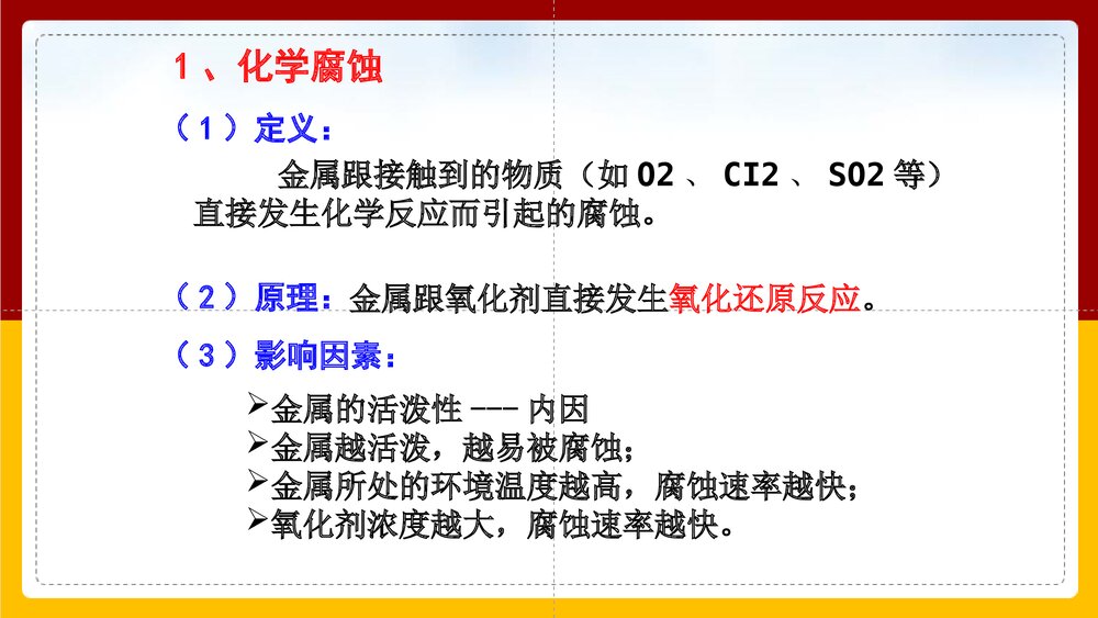 《金属的腐蚀和防护》化学选修一PPT课件下载5