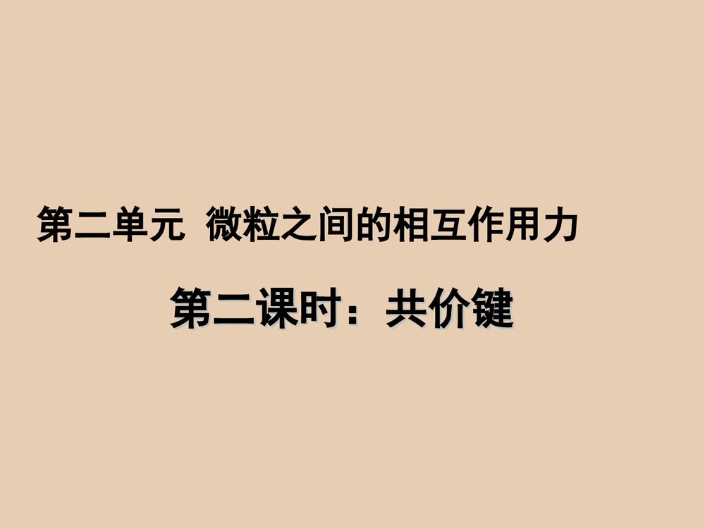 《微粒之间的相互作用力》PPT课件人教版1