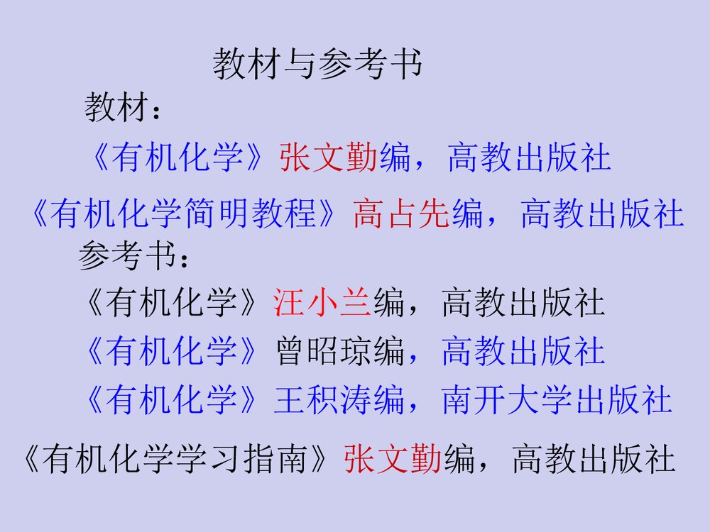 有机化学·第八章醇、酚、醚PPT课件(张文勤)1