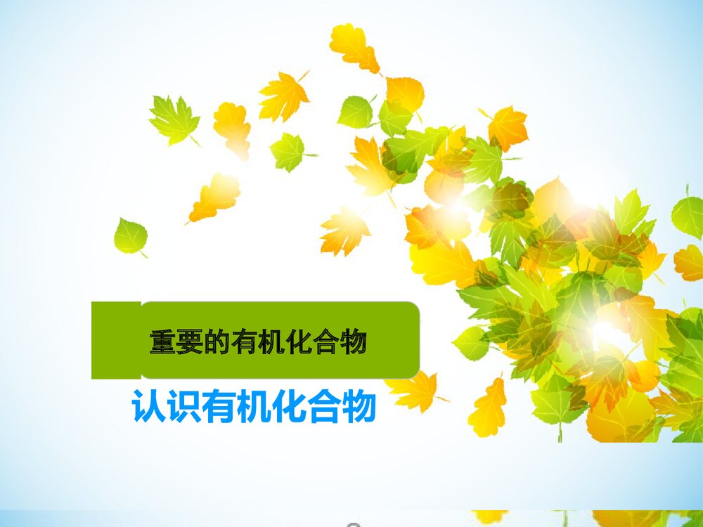 认识有机化合物PPT课件(共61页)1