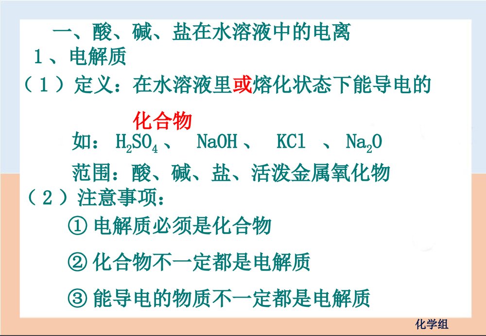 人教版高一化学离子反应PPT课件下载2