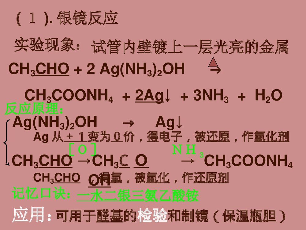 高二化学《乙醛的化学性质方程式》PPT课件下载10