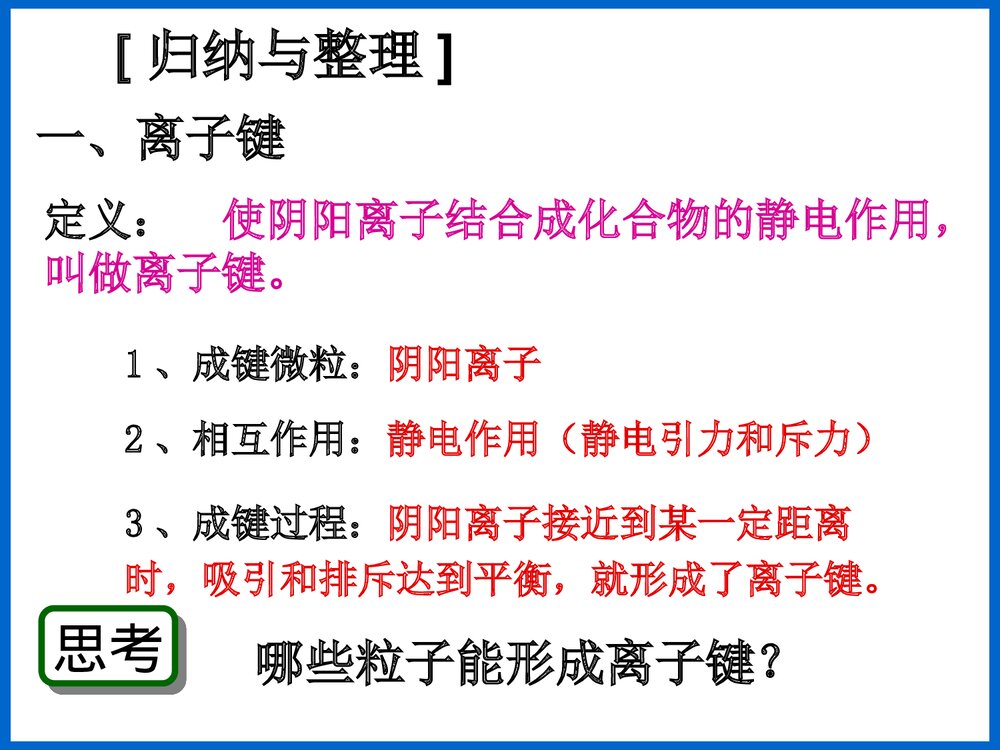 新课标人教版初三化学必修Ⅱ《化学键》优秀课件PPT下载7