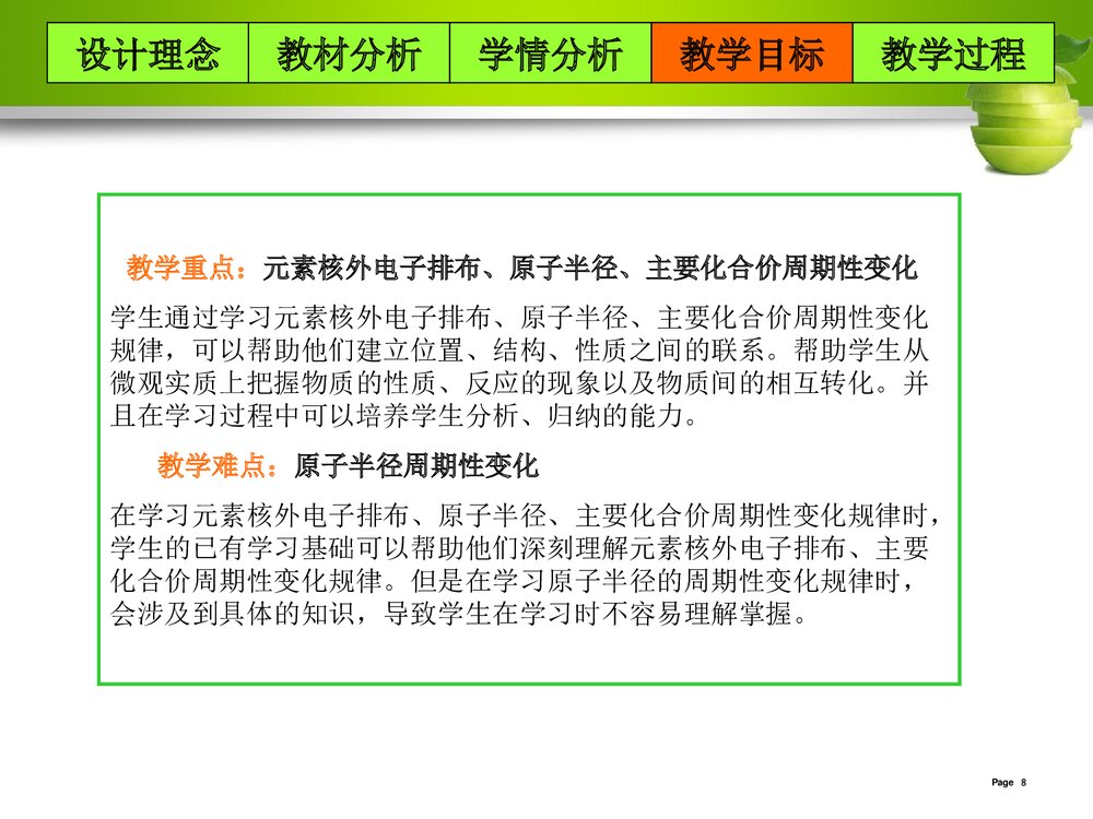 高中化学《物质结构 元素周期律》说课PPT课件下载8