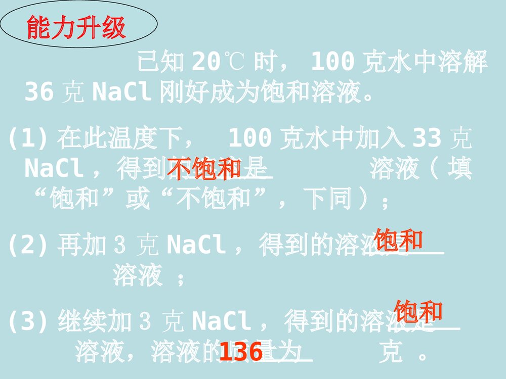 初三化学饱和溶液PPT课件下载4