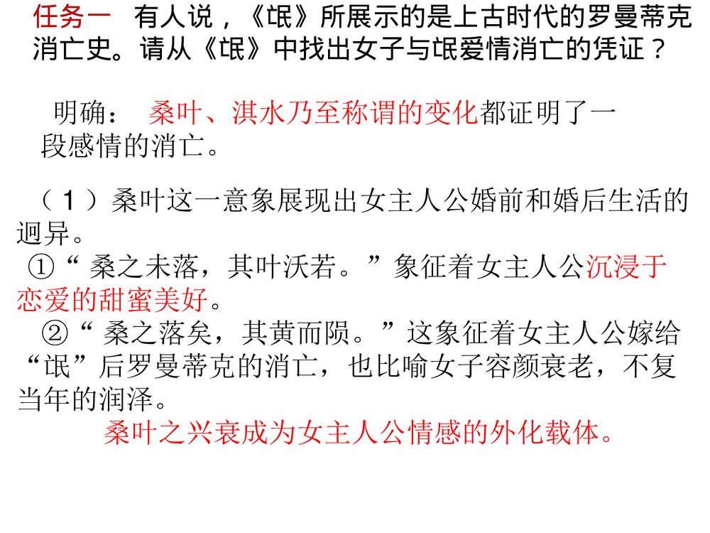 高中语文选择性必修下册《氓》PPT教学课件7