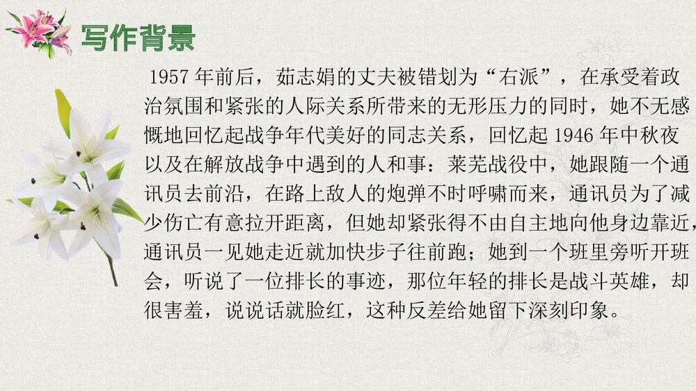 《百合花》高中语文统编版必修一PPT课件下载6