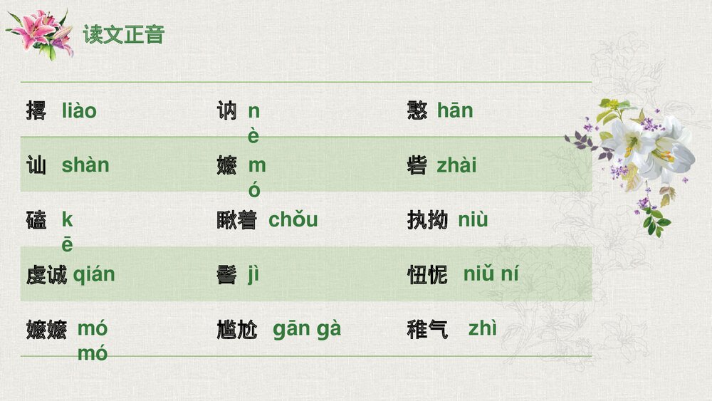 《百合花》高中语文统编版必修一PPT课件下载9