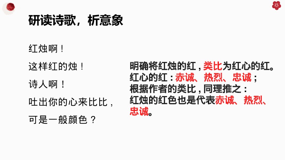 高中语文必修一《红烛》PPT教学课件下载8
